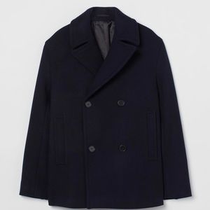 H&M Men’s wear wool double breast pea coats